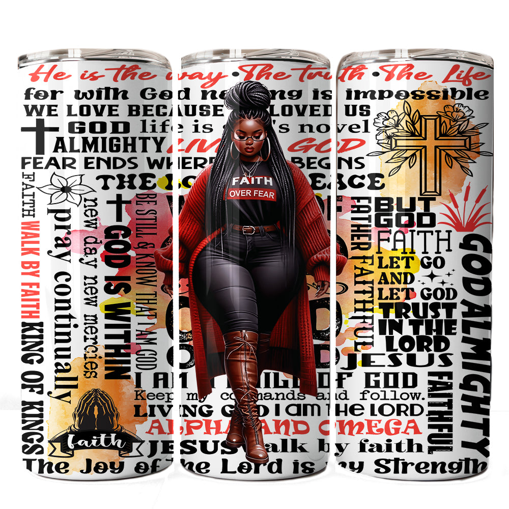 Faith Over Fear Women's PNG Bundle - 7 Sizes for Mug, Tumbler, T-Shirt, Journal Cover & More