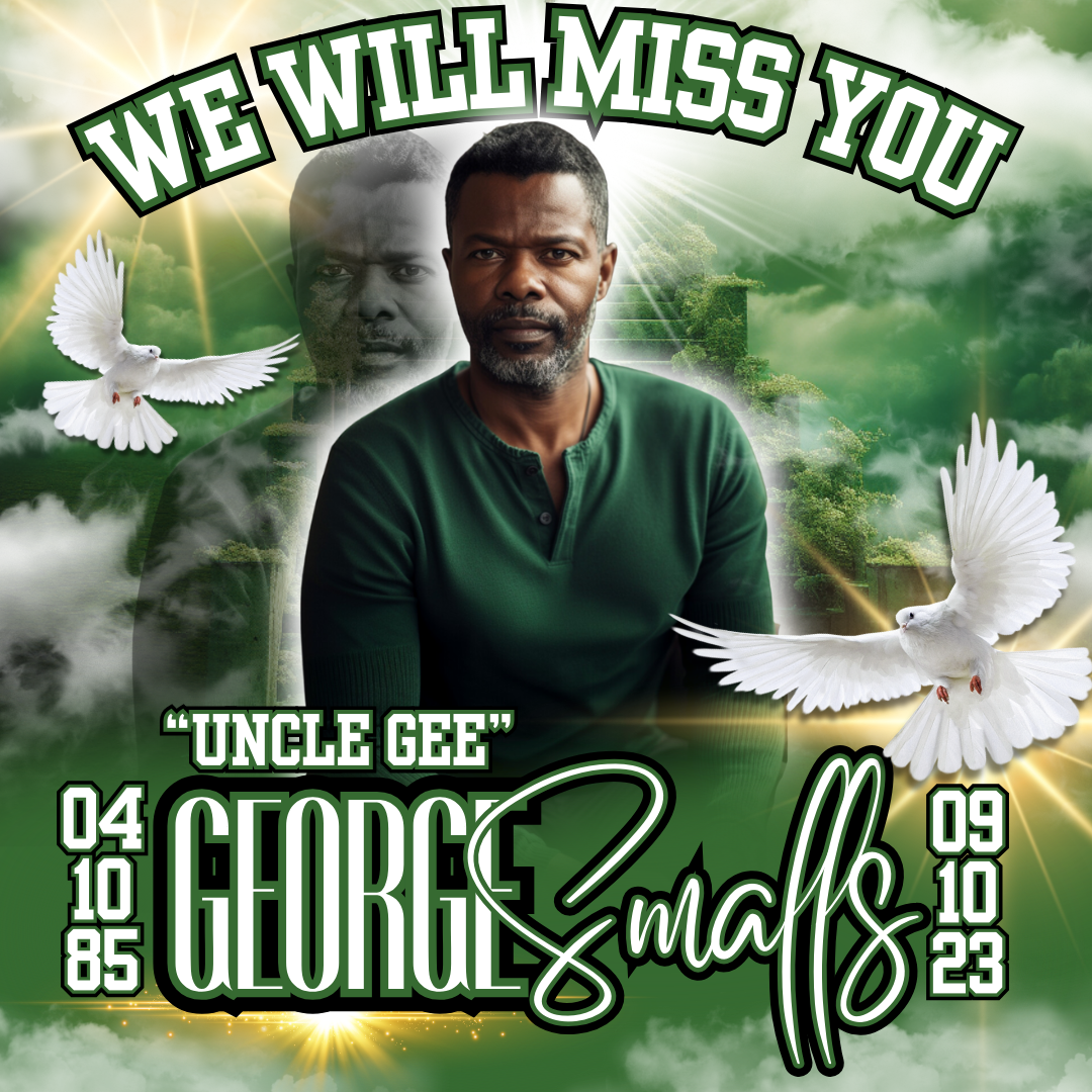 Green Memorial Canva Editable Design