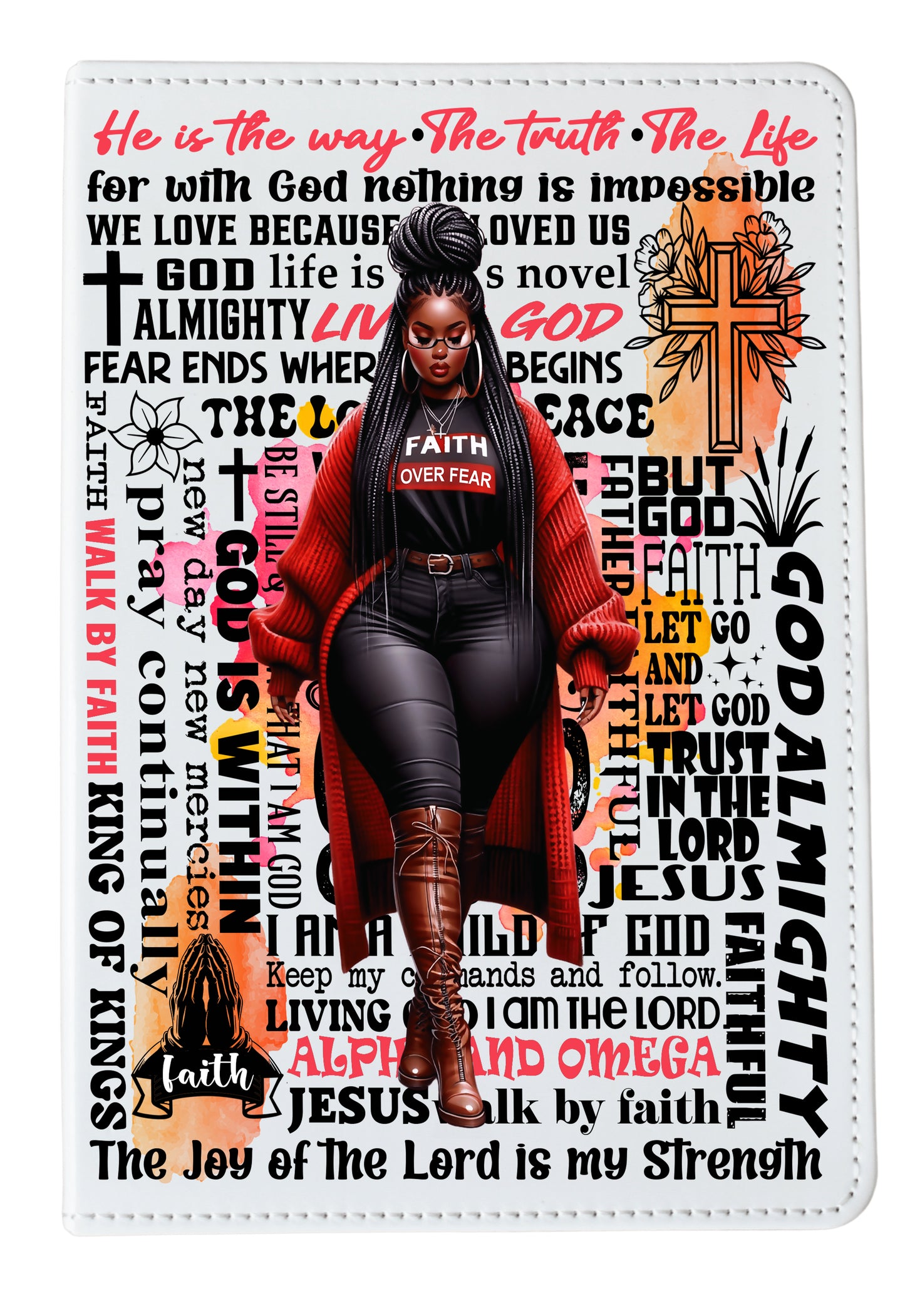 Faith Over Fear Women's PNG Bundle - 7 Sizes for Mug, Tumbler, T-Shirt, Journal Cover & More