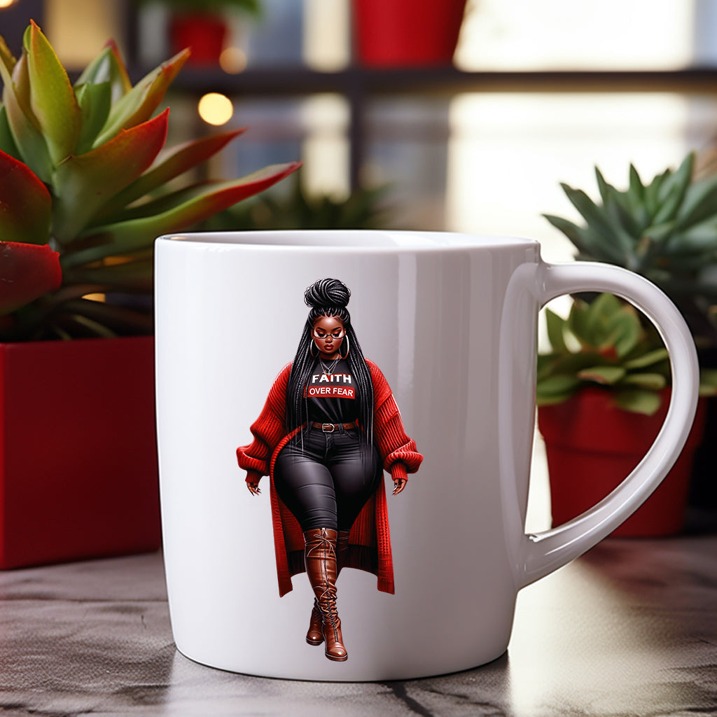 Faith Over Fear Women's PNG Bundle - 7 Sizes for Mug, Tumbler, T-Shirt, Journal Cover & More