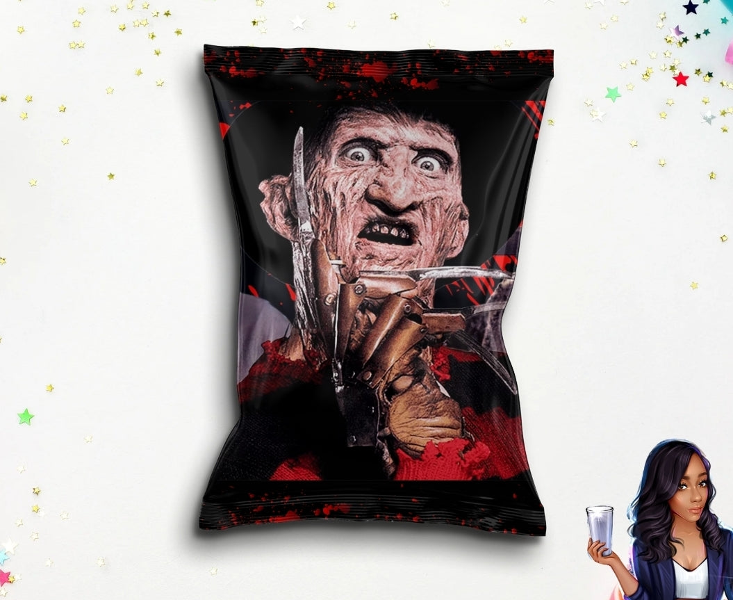 Freddy Kruger, Michael Myers & Jason Chip Bag PNG | Digital Download