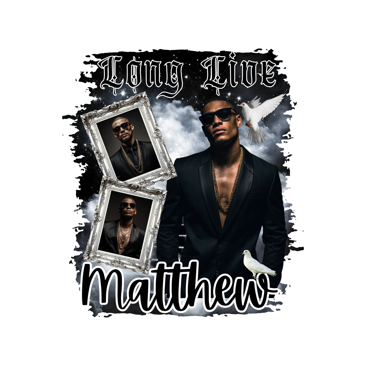 10 Memorial “Live Long” T-Shirt Bundle (Canva Pro Required) | Digital Download
