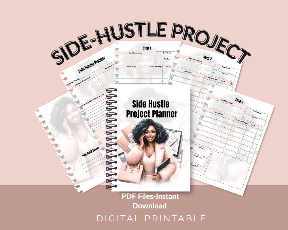 Side Hustle Planner β Digital Download for Entrepreneurs