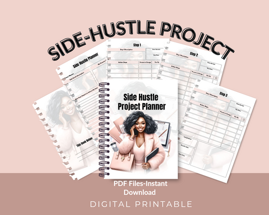 Side Hustle Planner – Digital Download for Entrepreneurs