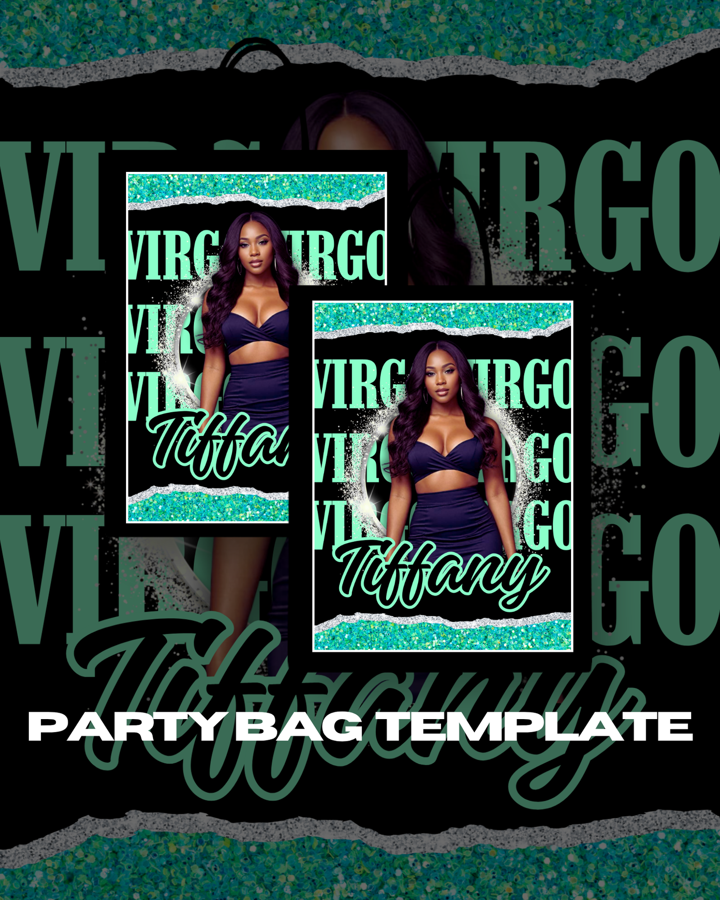 Virgo Zodiac Party Bag Template | Editable Digital File