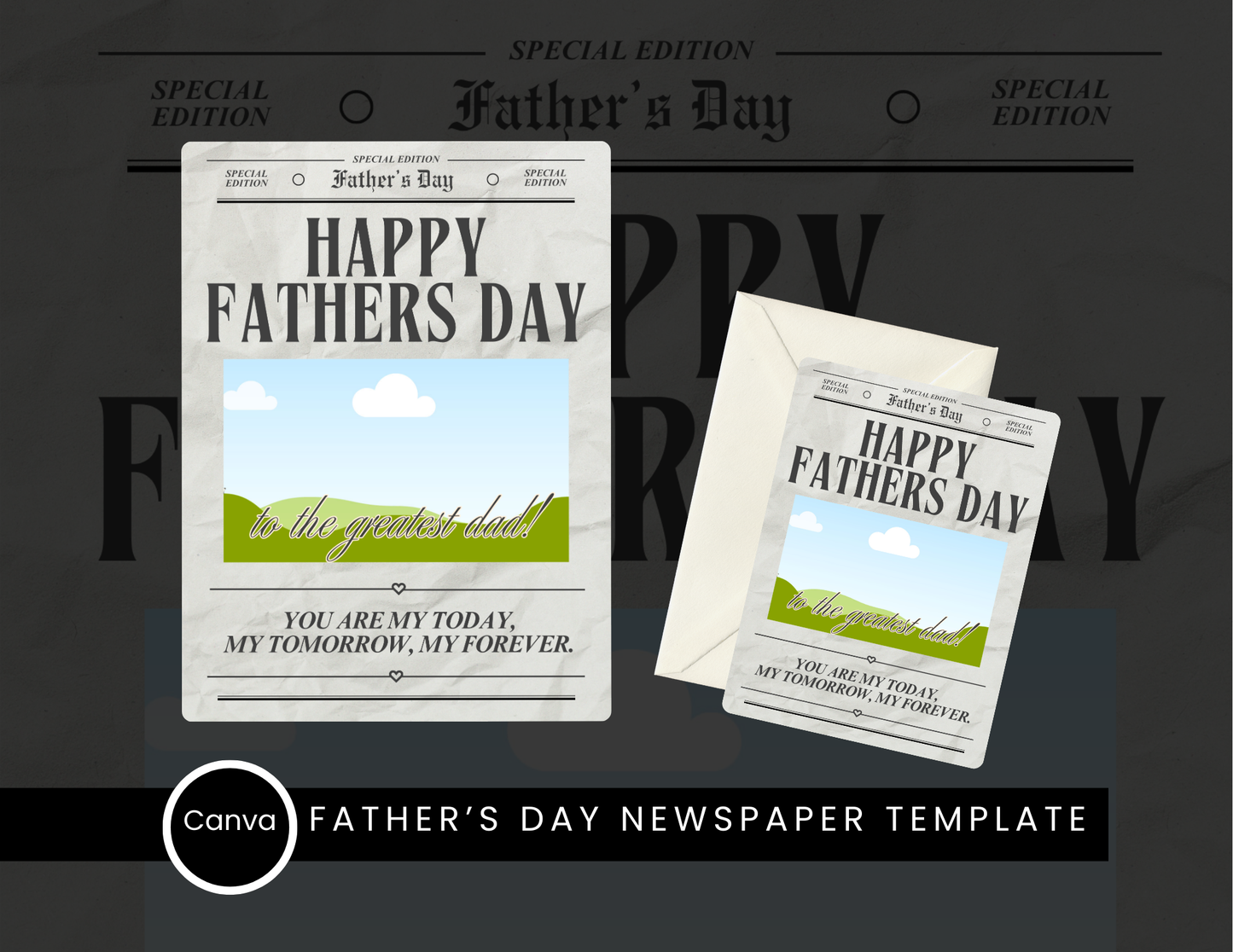 Happy Father’s Day Front Page – Custom Newspaper Template