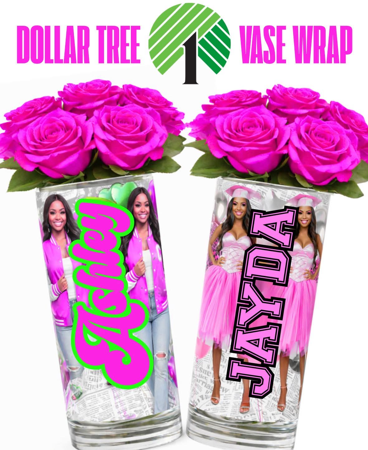 Graduation Vase Wrap Templates (4 Pack – 8.5x11)