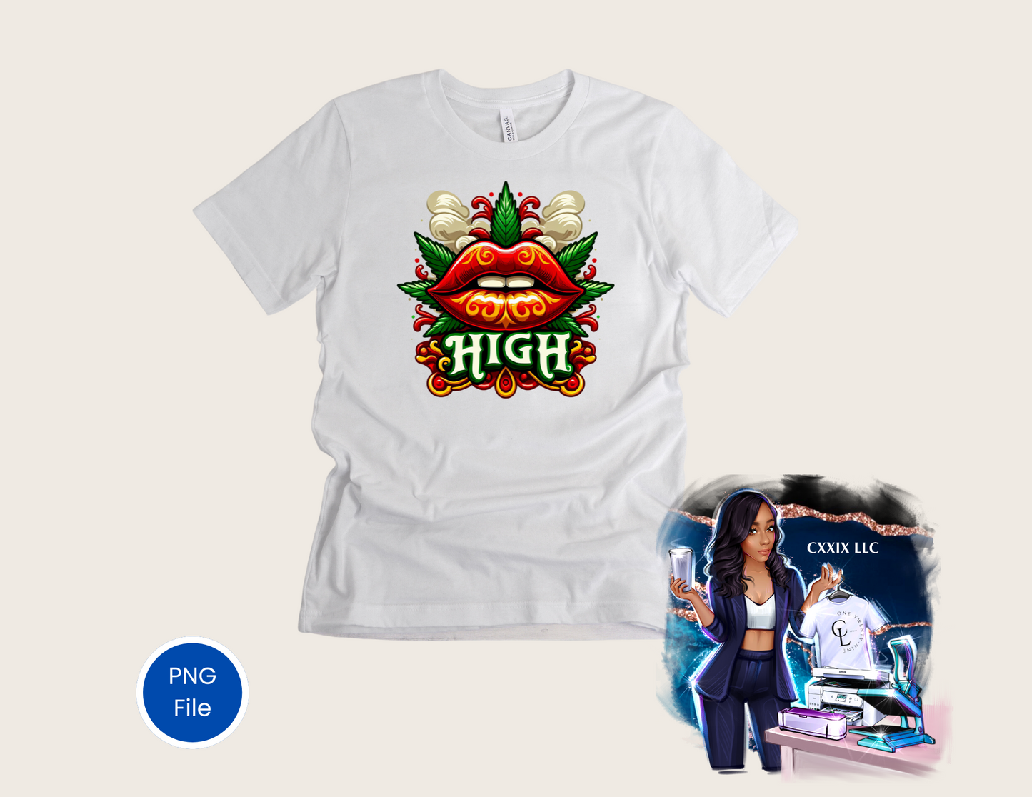 “High Lips PNG” – Glossy Edition