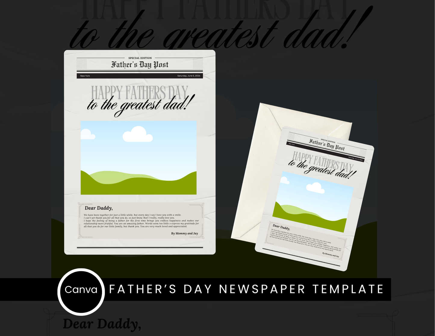 Greatest Dad Daily – Personalized Newspaper Front Page