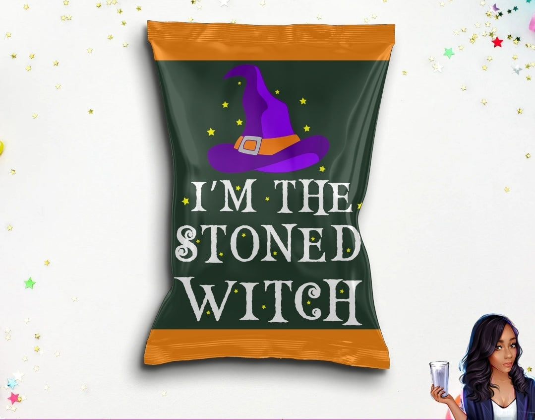 I’m the Stoned Witch Chip Bag PNG | Digital Download