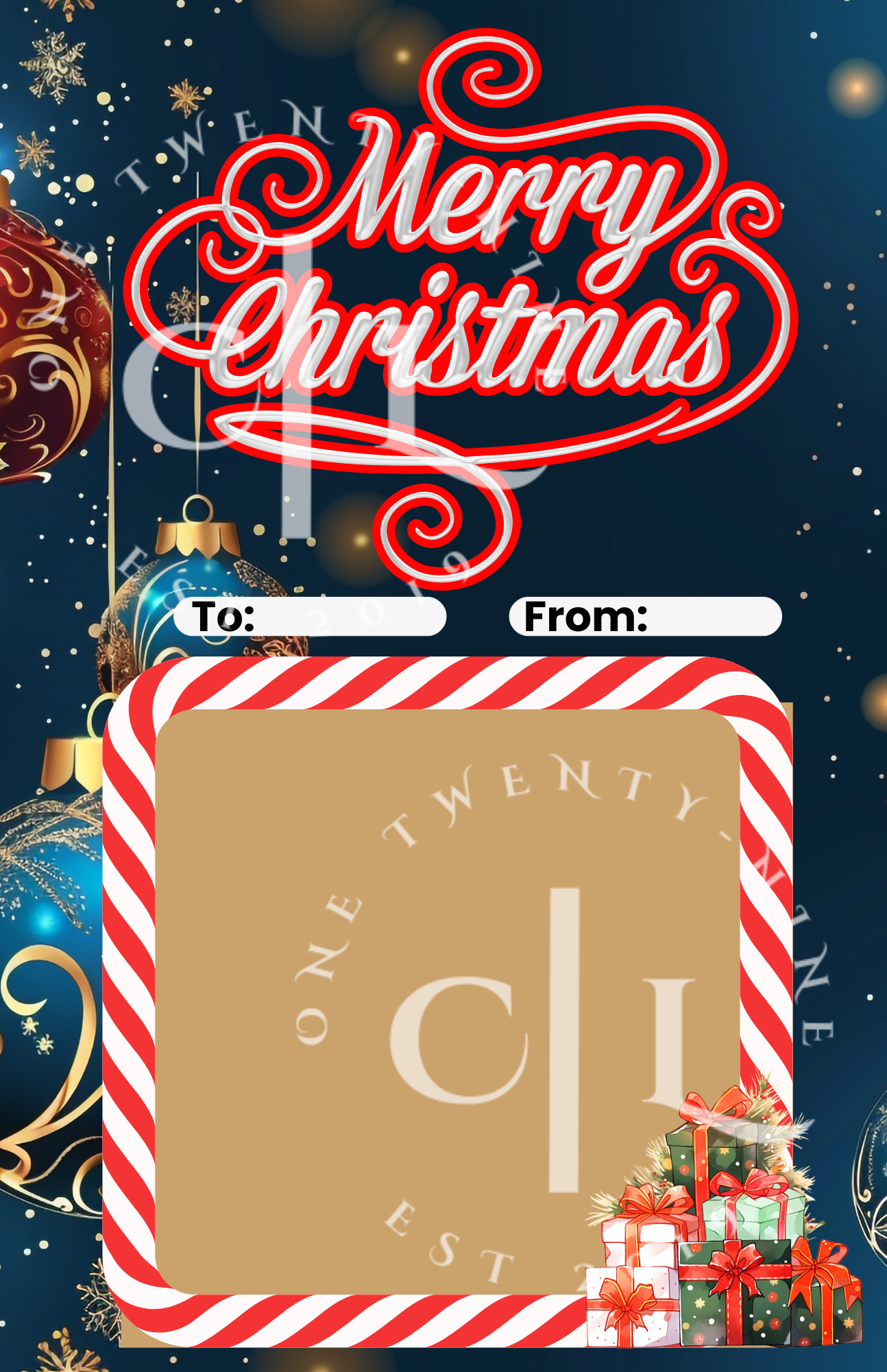 Blue Merry Christmas PNG – High-Quality Holiday Design (Digital Download)