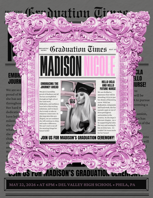 Graduation Times Newspaper Template