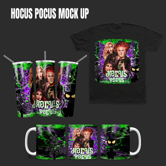 Hocus Pocus PNG Bundle | Halloween Witch Shirt & Tumbler Designs | Spooky Digital Download