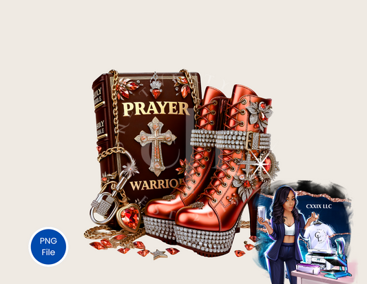 Bible & Heels – Faith & Fashion PNG