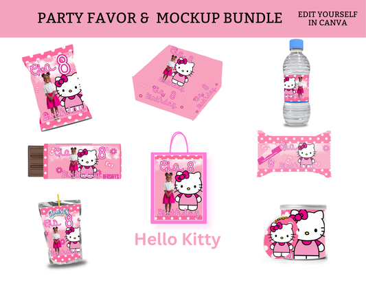 Hello Kitty Party Favor Bundle Template
