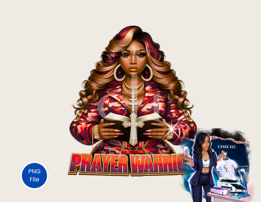 Prayer Warrior – Bold Faith PNG