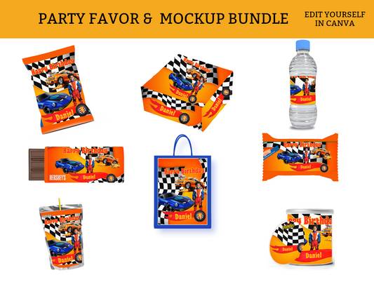 Cars Party Favor Bundle Template