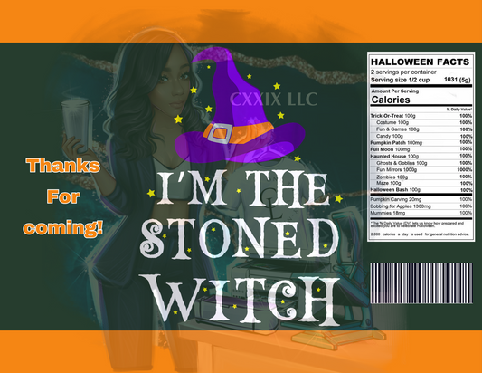 I’m the Stoned Witch Chip Bag PNG | Digital Download