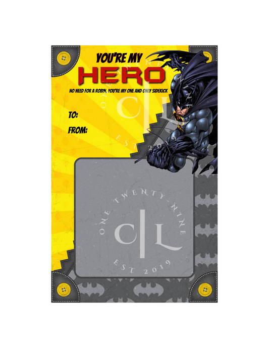 Batman Valentine’s Day Money Card PNG