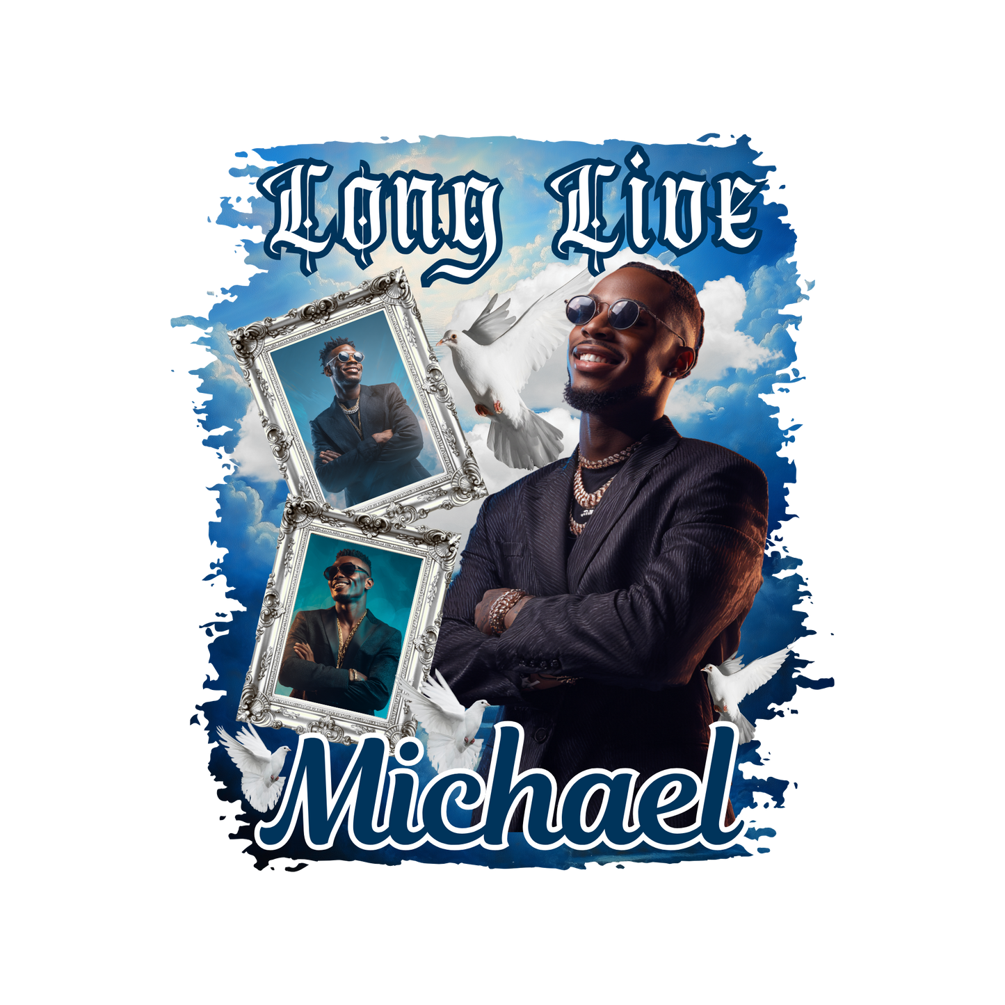 10 Memorial “Live Long” T-Shirt Bundle (Canva Pro Required) | Digital Download