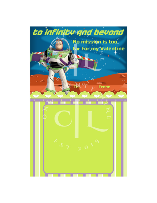 Buzz Lightyear Valentine’s Day Money Card PNG (Version 2)