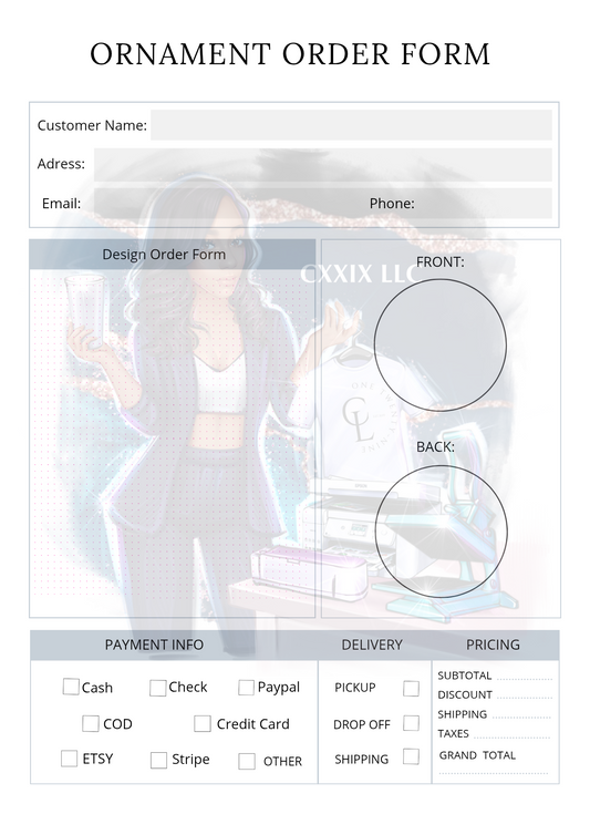 Ornament Order Form – PDF