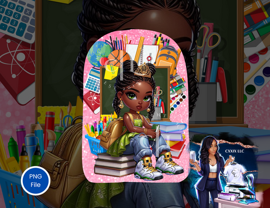 Dripped Out & Booked Up – Back to School PNG