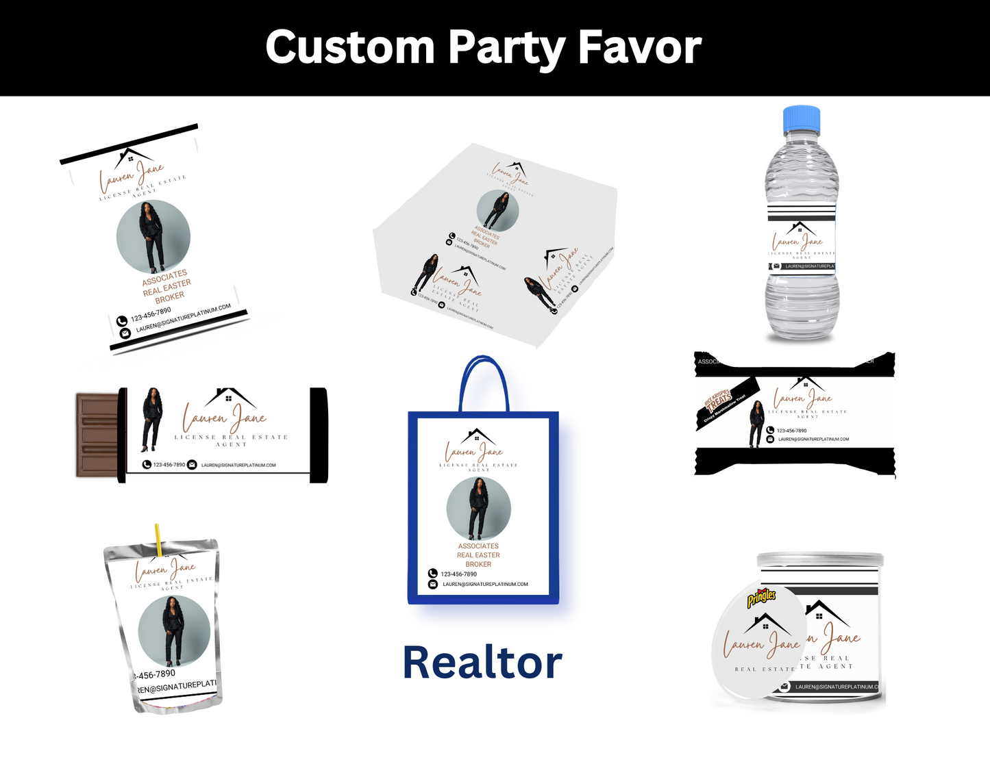 Realtor Party Favor Bundles Template