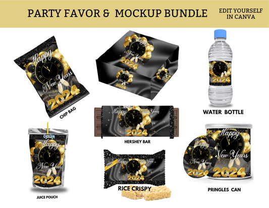 2024 New Years Party Template Bundle