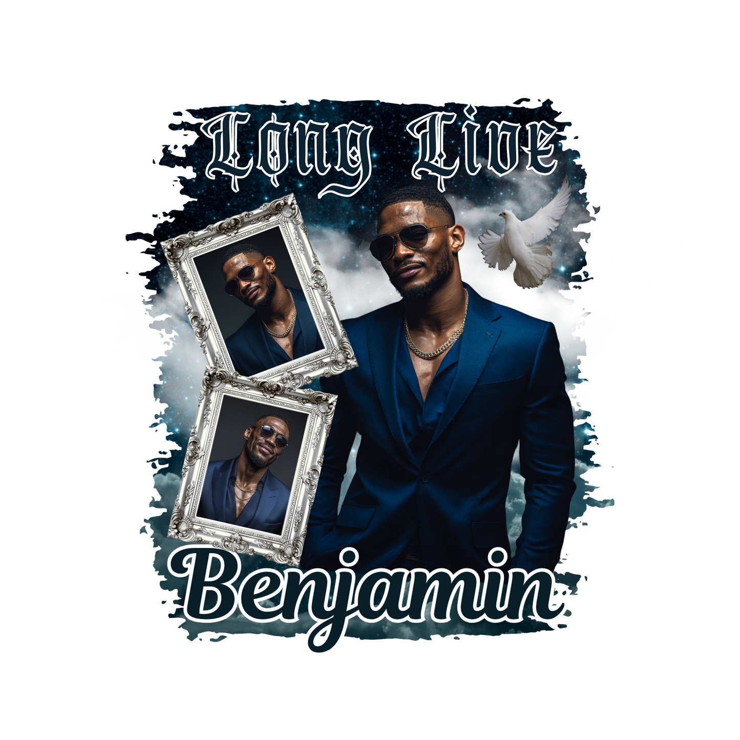 10 Memorial “Live Long” T-Shirt Bundle (Canva Pro Required) | Digital Download