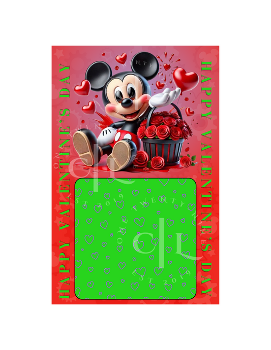 Mickey Mouse Valentine’s Money Card PNG (Version 1)