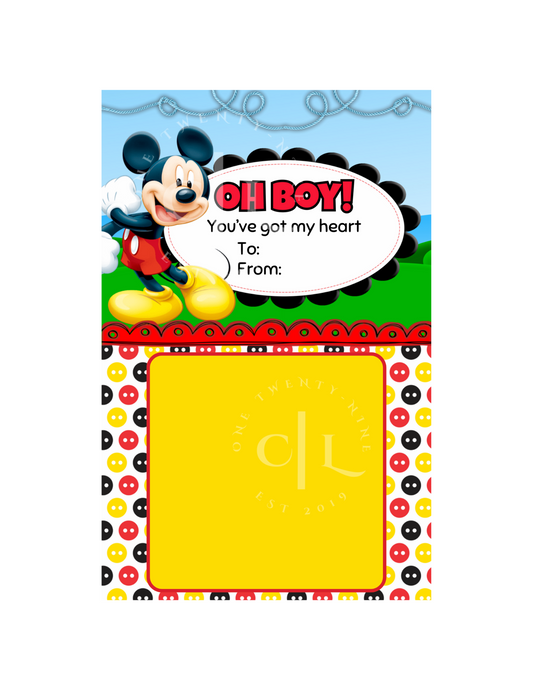 Mickey Mouse Valentine’s Money Card PNG (Version 2)