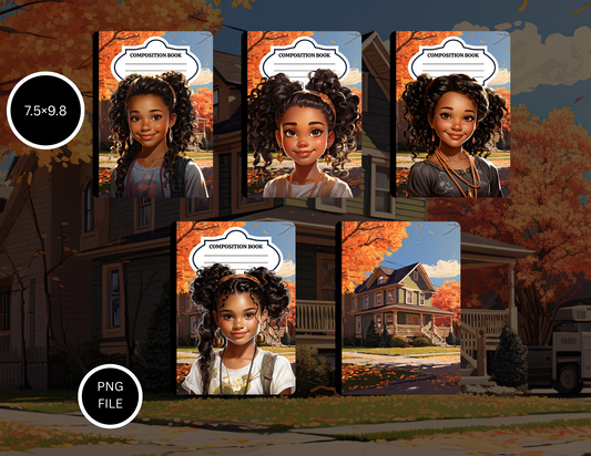 Southern Vibes Composition Notebook Cover Bundle – 5 PNG Designs