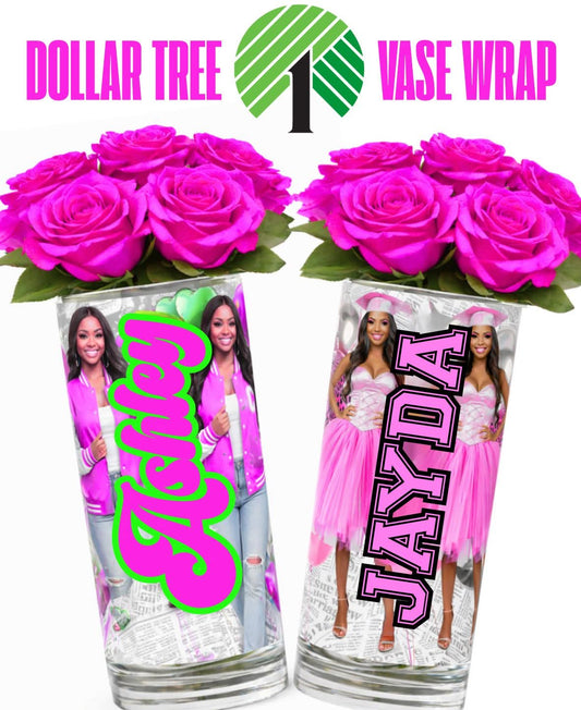 Graduation Vase Wrap Template Bundle (4 Designs) – Class of 2026