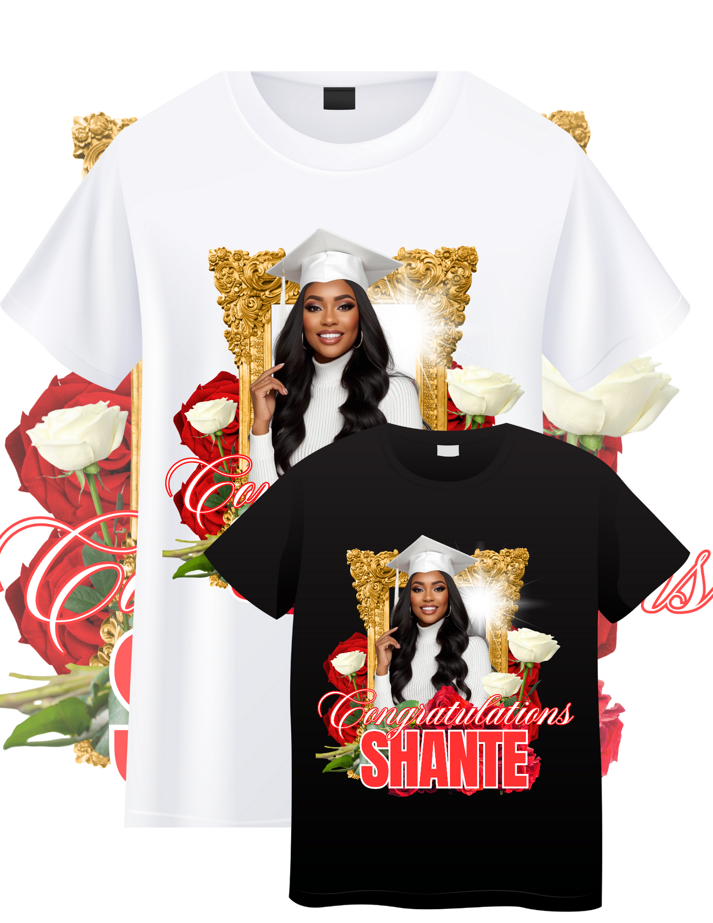 Class of 2026 Graduation Design Template Bundle – 8 Editable Graduation Graphics (Red, Blue & Black/White)