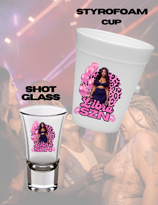 ✨ Libra SZN Shot Glass & Styrofoam Cup Template