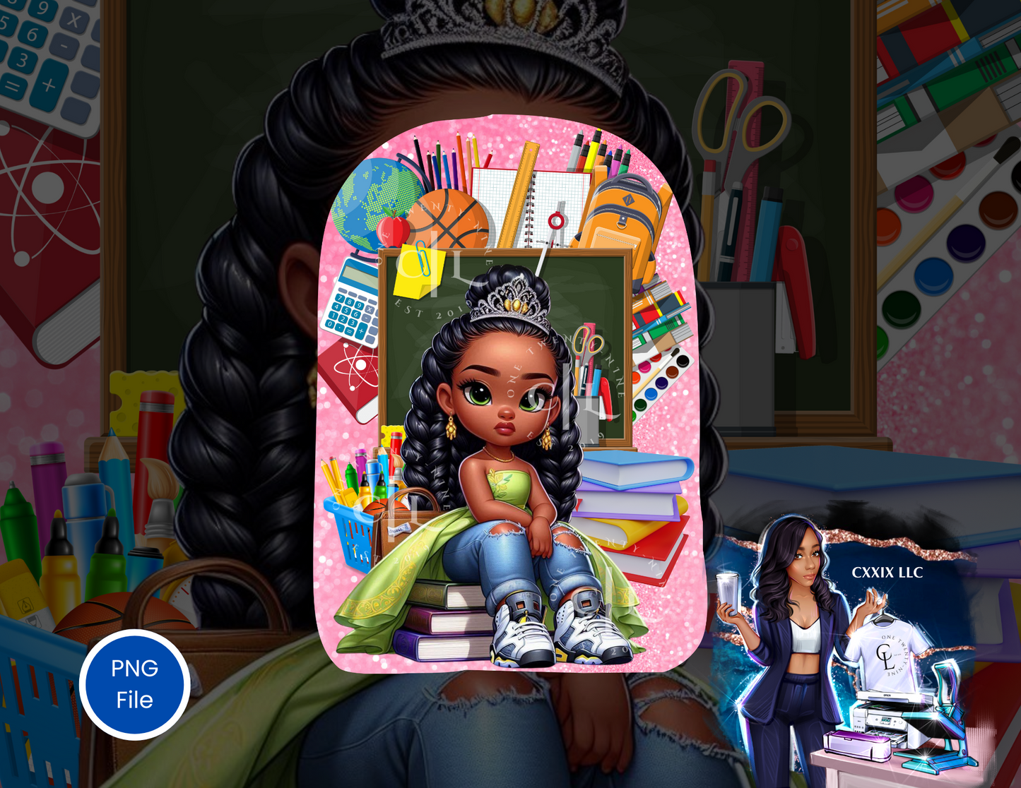 Backpack Royalty – Princess Inspired PNG