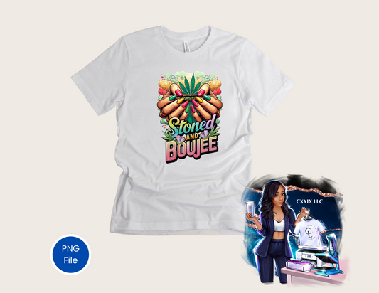 “Stoned & Boujee – Rollin’ Edition” PNG