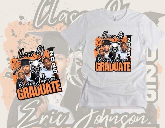 Class of 2025 Bold Panther Grad T-Shirt Design