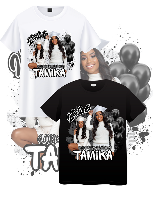 2026 Congratulations Graduation Design Template – Black & White Classic