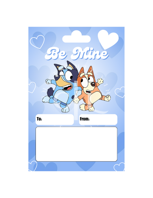 Bluey Valentine’s Day Money Card PNG