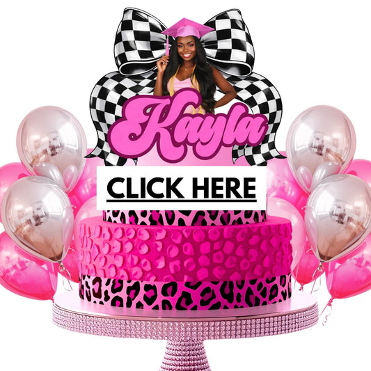 Graduation Cake Topper Template – Class of 2026