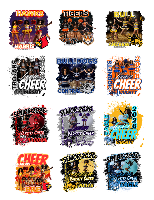14 Cheerleader Editable Canva Templates Bundle
