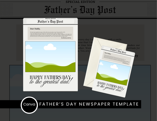 Father’s Day Post – Custom Newspaper Template
