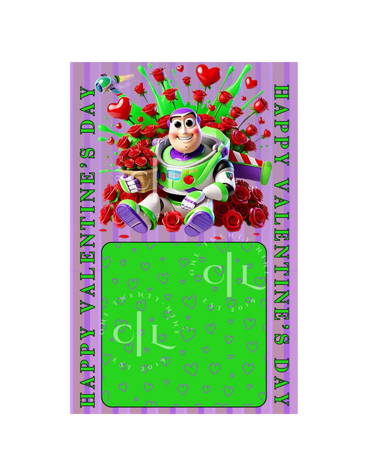Buzz Lightyear Valentine’s Day Money Card PNG (Version 1)